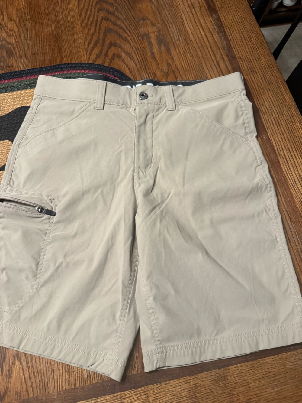 Bauer Men's Light Khaki Flat Front Shorts
